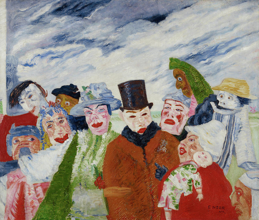 The Intrigue, 1911 Painting by James Ensor