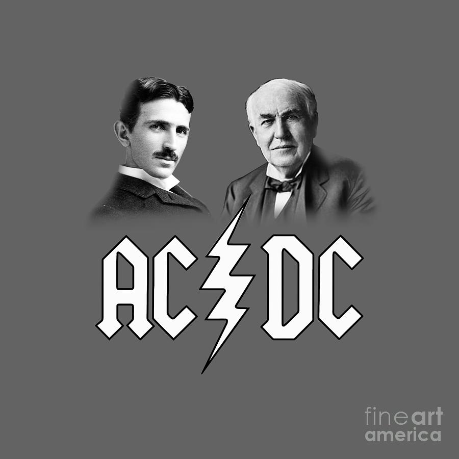 The Inventor AC-DC-Tesla-Edison Digital Art by Adam Lover