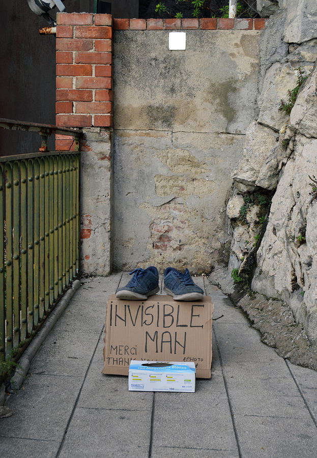 The Invisible Man at Work in Nice France Photograph by Shawn OBrien