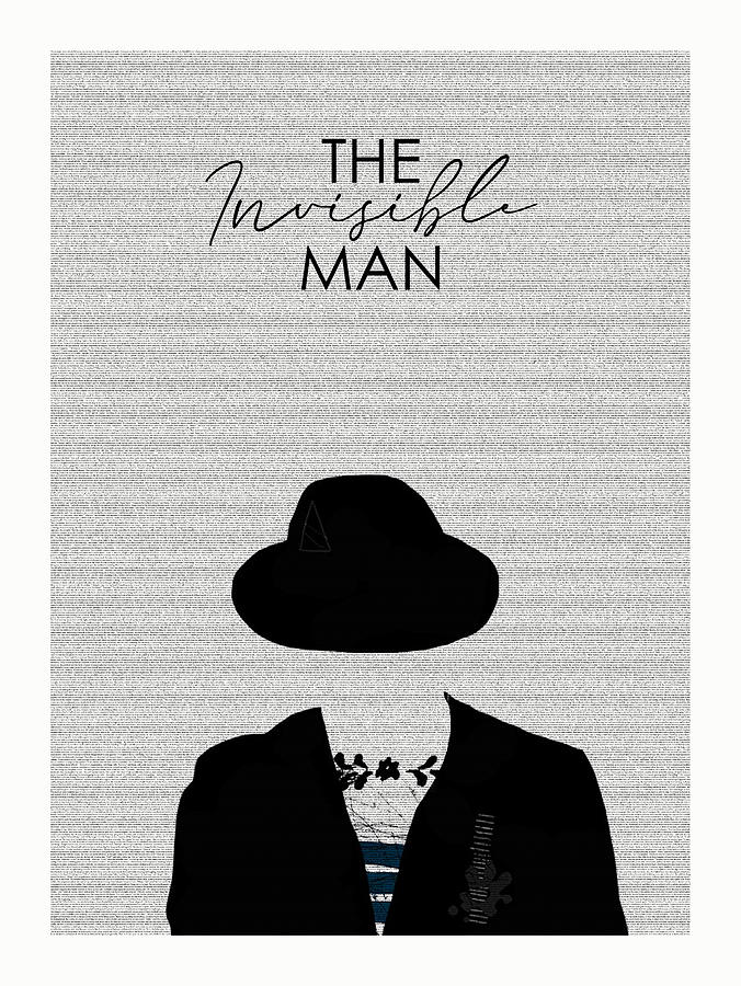 Book Digital Art - The Invisible Man Lit Print by Ink Well