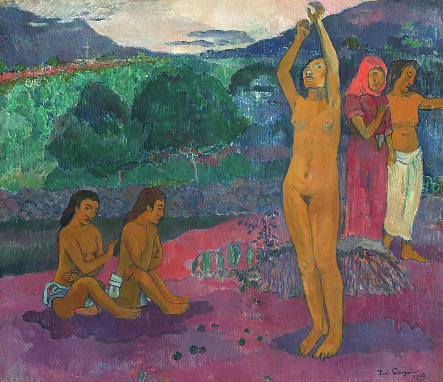 Paul Gauguin Painting - The Invocation, Painted In 1903 by Paul Gauguin Paul Gauguin Painting - The Invocation, Painted In 1903 by Paul Gauguin