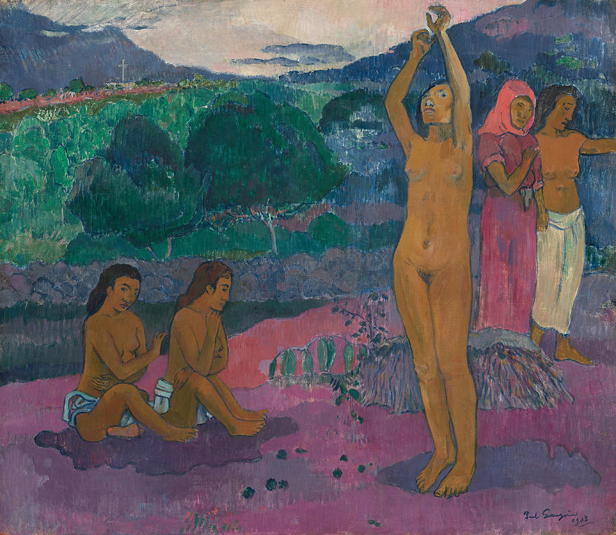 The Invocation Painting by Paul Gauguin