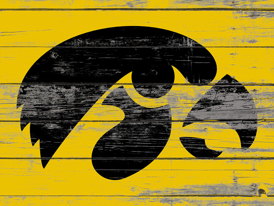 University Of Iowa Mixed Media - The Iowa Hawkeyes by Brian Reaves