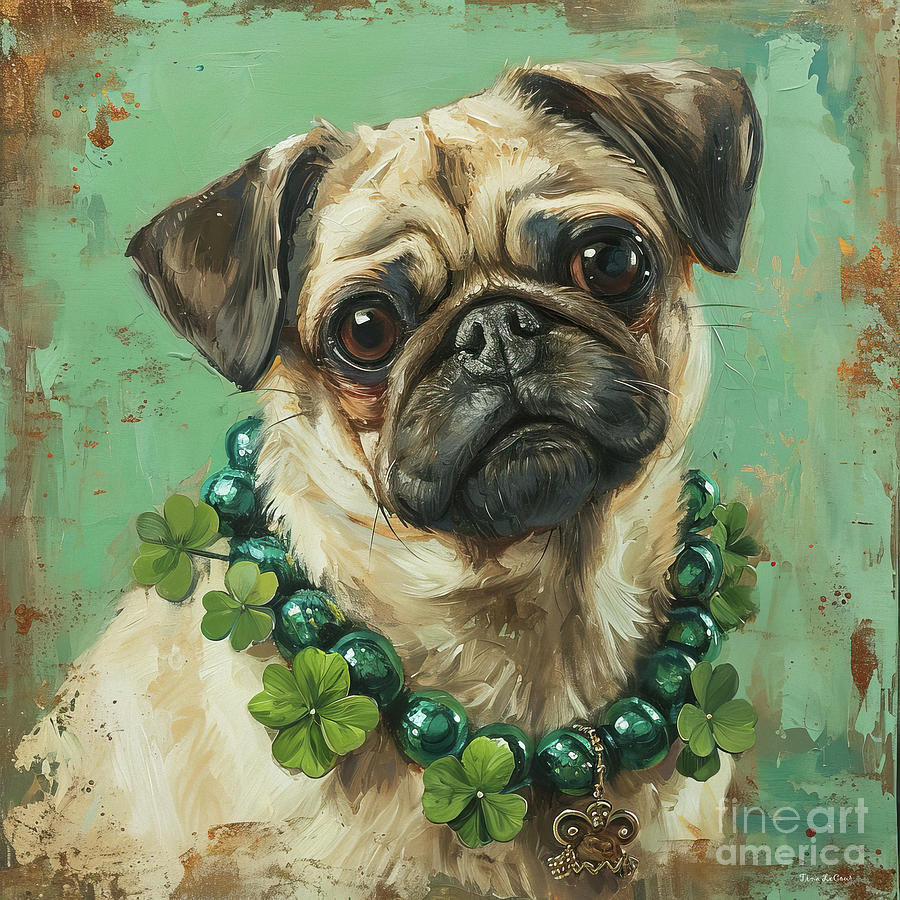 The Irish Pug Painting