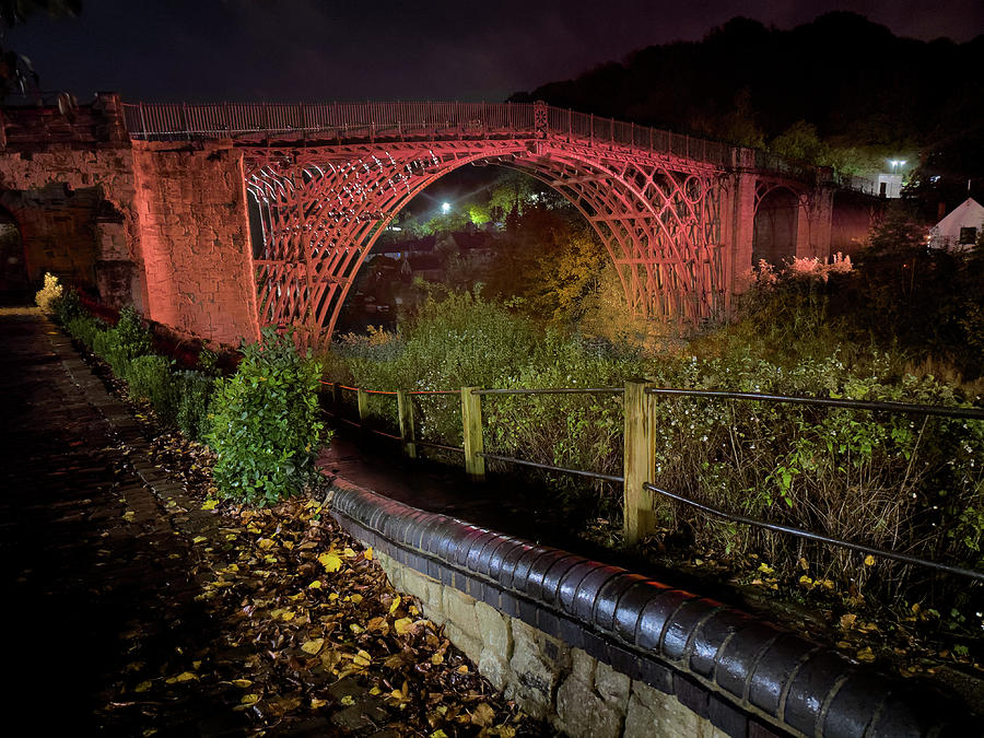 The Iron Bridge illuminated Photograph by Average Images