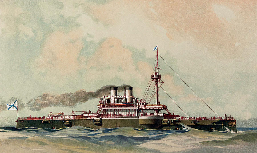 The Ironclad Warship Drawing