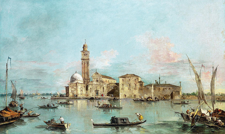 The Island of San Michele, Venice Painting by Francesco Guardi