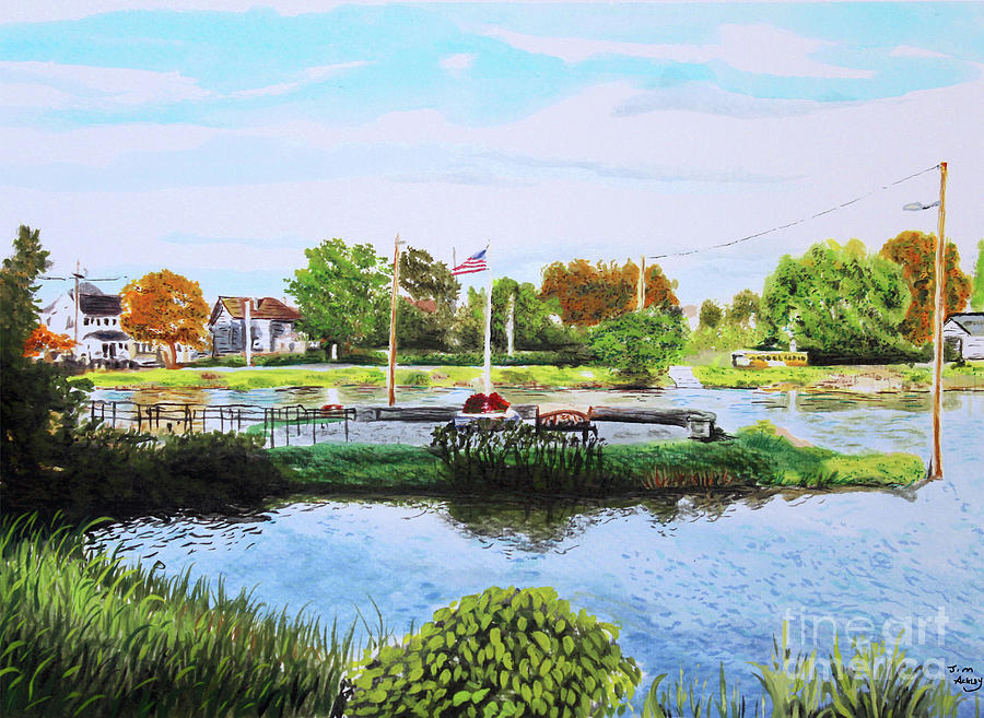 The Island pond Painting by James Ackley