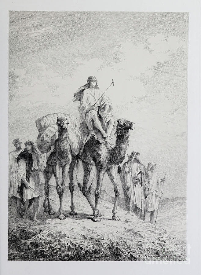The Israelites x3 Drawing by Historic illustrations Pixels