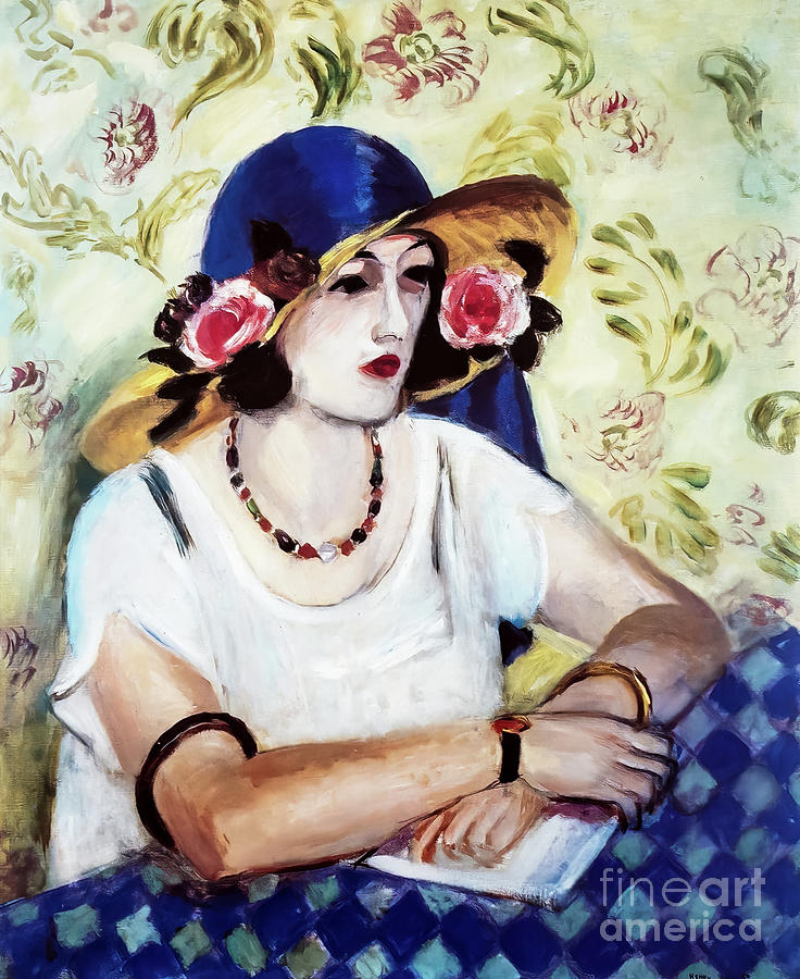 The Italian Straw Hat by Henri Matisse 1922 Painting by Henri Matisse