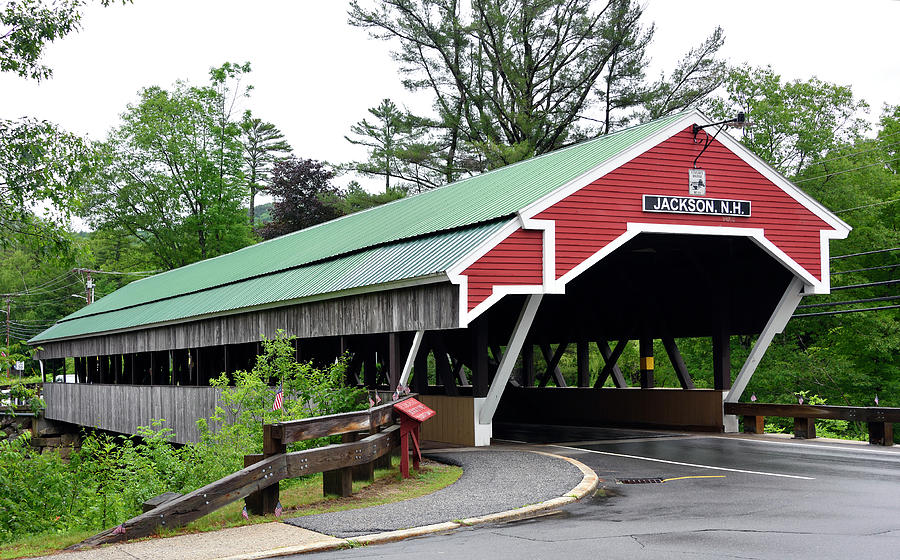 The Jackson Covered Bridge, New Hampshire Photograph by Brendan Reals ...