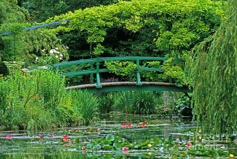 The Japanese Bridge At Claude Monet S Garden At Giverny Photograph By   The Japanese Bridge At Claude Monets Garden At Giverny Derek Harris 