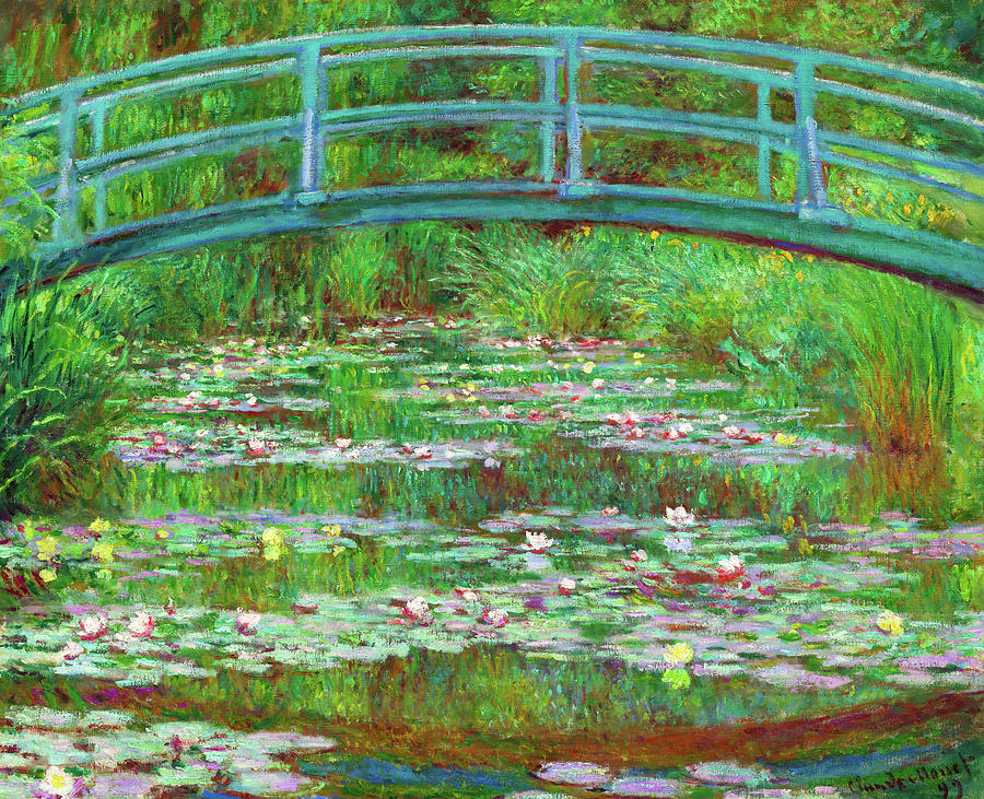 The Japanese Footbridge, date 1899 Painting by Claude Monet - Fine Art ...