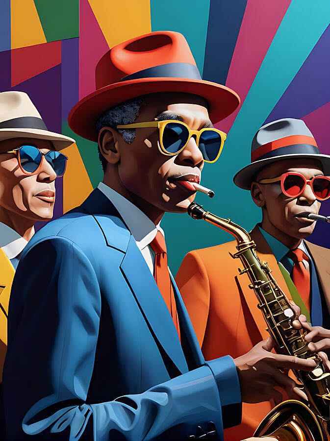 The Jazz Band Digital Art