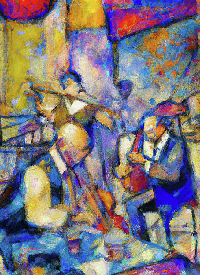 The Jazz Club Painting by Richard Day