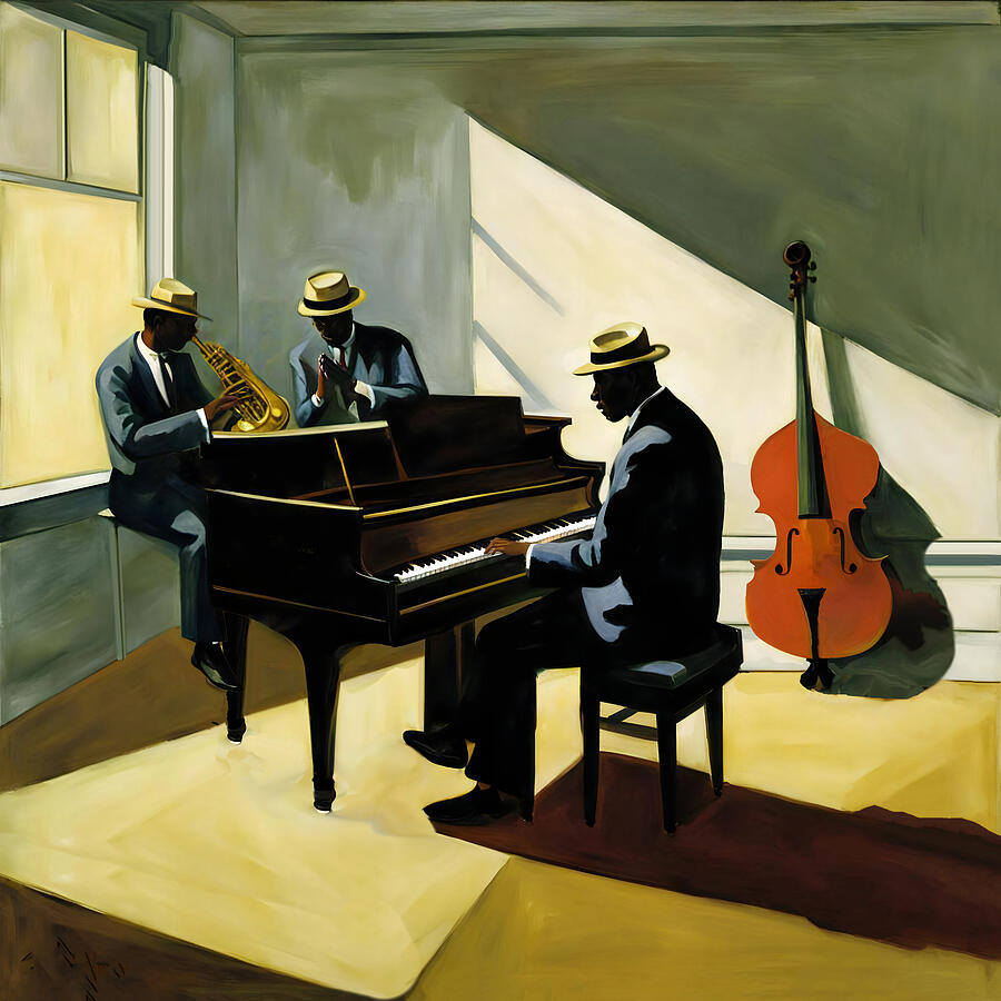 The Jazz Room Digital Art by Steve Taylor