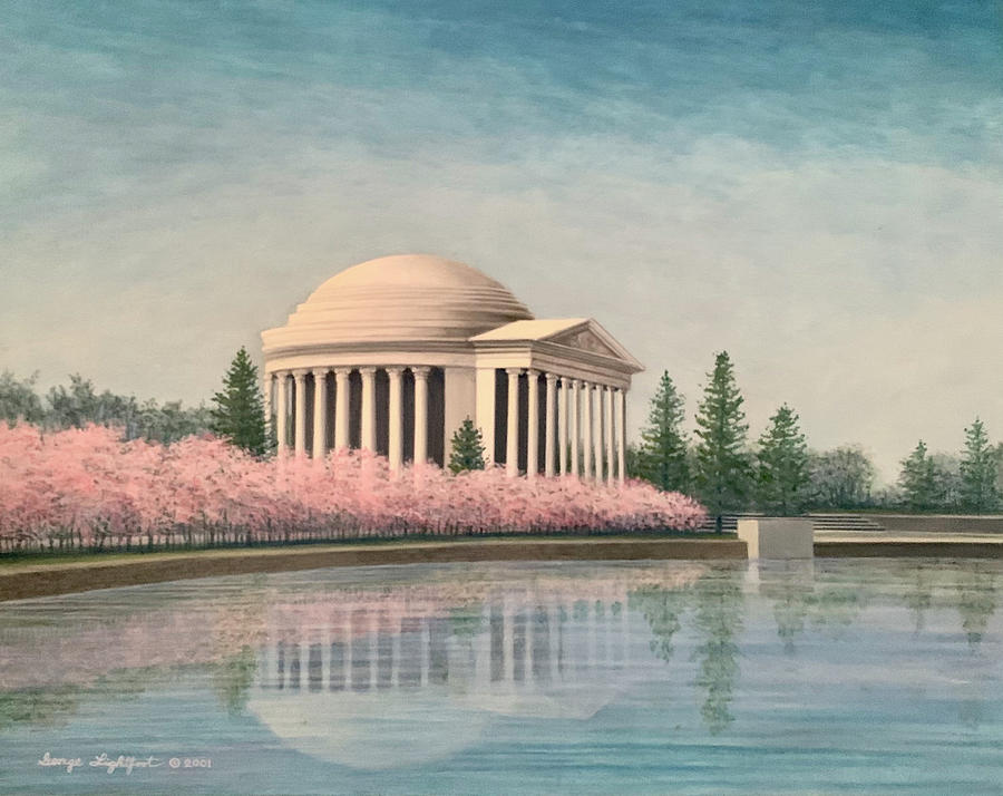 The Jefferson Monument Painting by George Lightfoot