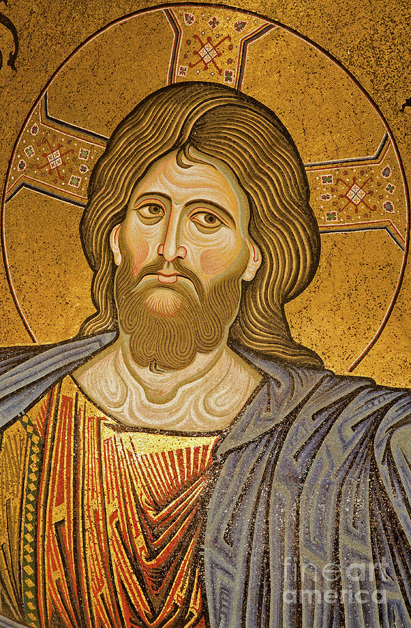 The Jesus Christ mosaic Photograph by Jozef Sedmak