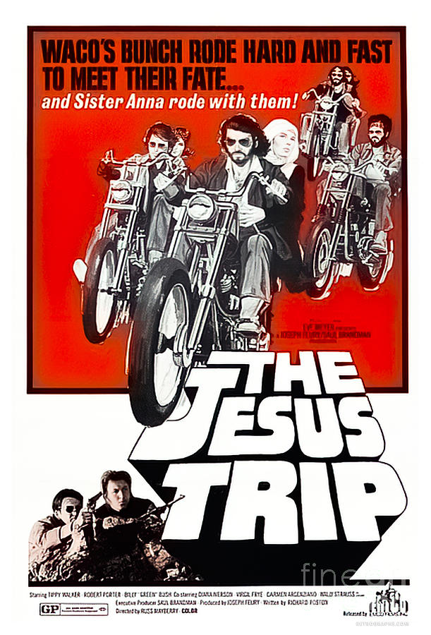 The Jesus Trip 1960s movie poster Mixed Media by Retrographs