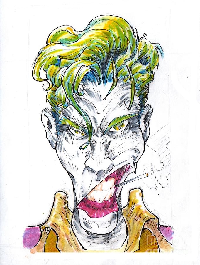 The Joker Drawing by Caleb Colon | Fine Art America