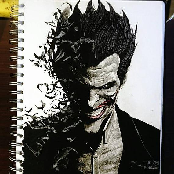 Joker Drawing - Etsy Israel