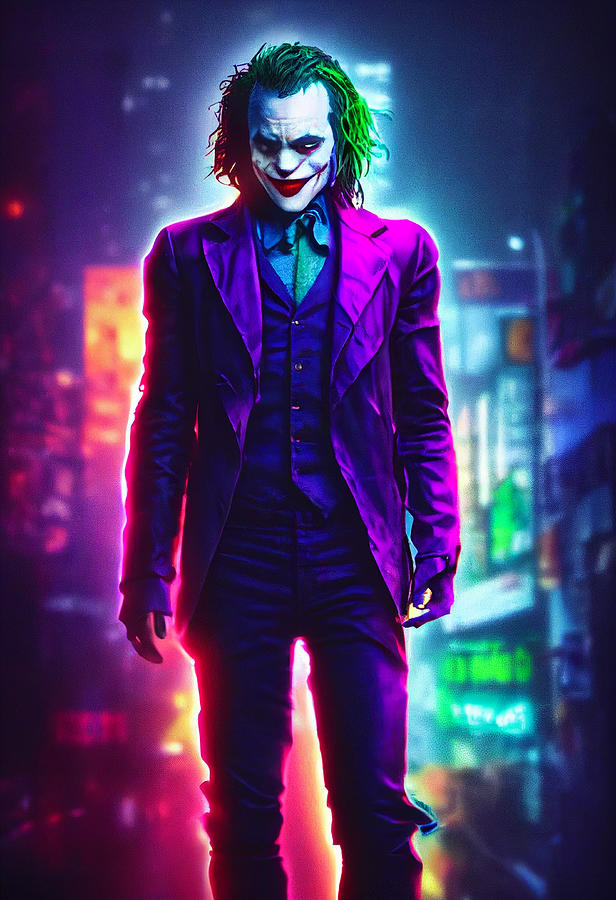 The Joker - Heath Ledger Painting by Hugo Keller - Pixels