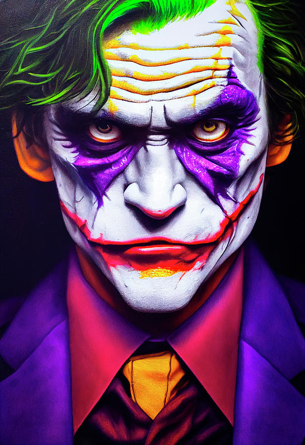 The Joker Digital Art by Larry Ferreira | Fine Art America