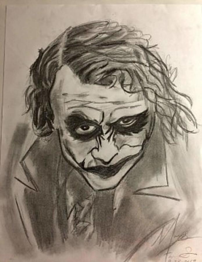 The Joker de Heath Ledger | Joker tattoo design, Joker sketch, Joker tattoo