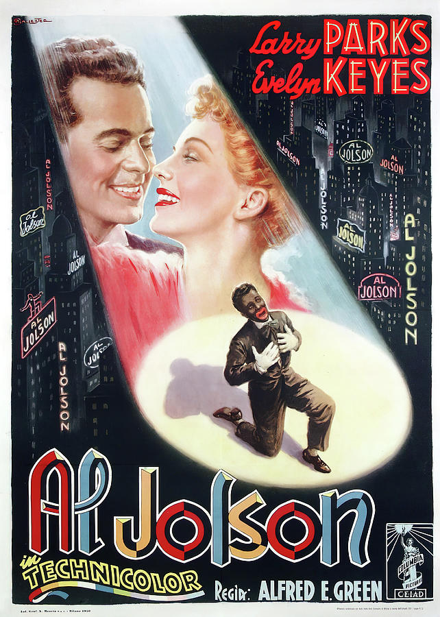 The Jolson Story, 1946 - art by Anselmo Ballester Mixed Media by Movie World Posters