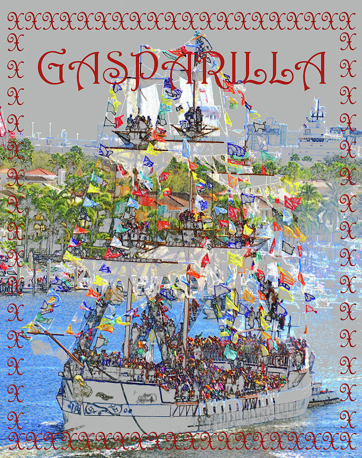 The Jose on Gasparilla day Mixed Media by David Lee Thompson