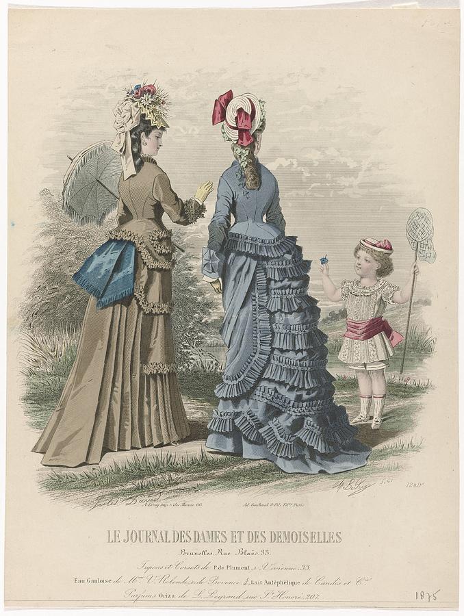 The Journal des Dames et Demoiselle 1875 Petticoats and Corsets A Bodin ...