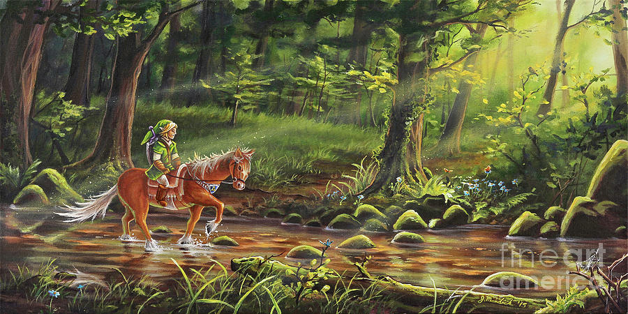 Fantasy Painting - The Journey Begins by Joe Mandrick
