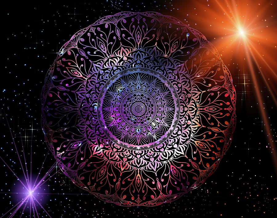 The Journey Mandala Digital Art by Angie Tirado