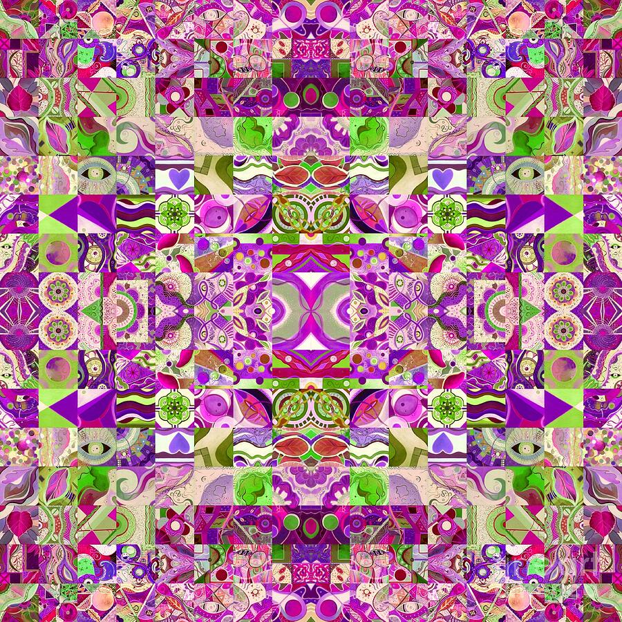 The Joy of Design 64 Quadrupled 3 Inverted Variation 3 Painting by Helena Tiainen The Joy of Design 64 Quadrupled 3 Inverted Variation 3 Painting by Helena Tiainen