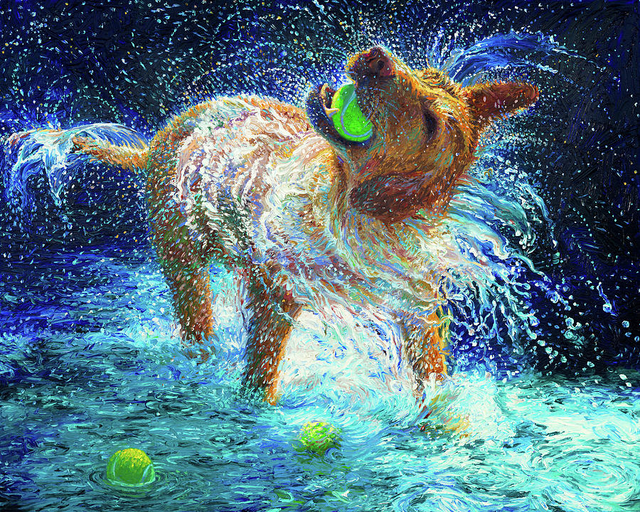 Ball Painting - The Juggler by Iris Scott
