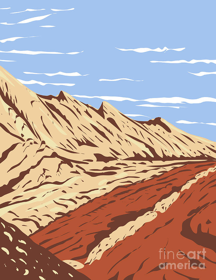 The Jurassic Navajo Sandstone In San Rafael Reef Located In Glen Canyon National Recreation Area Utah Wpa Poster Art Digital Art