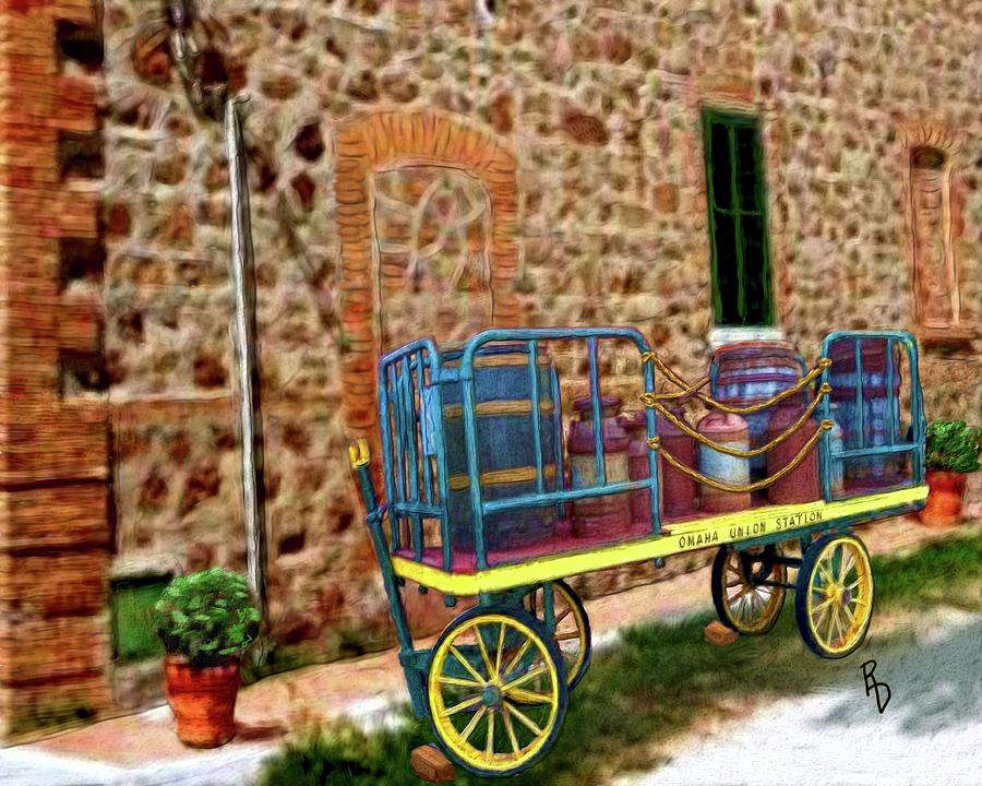 The Keg Wagon Digital Art by Ric Darrell