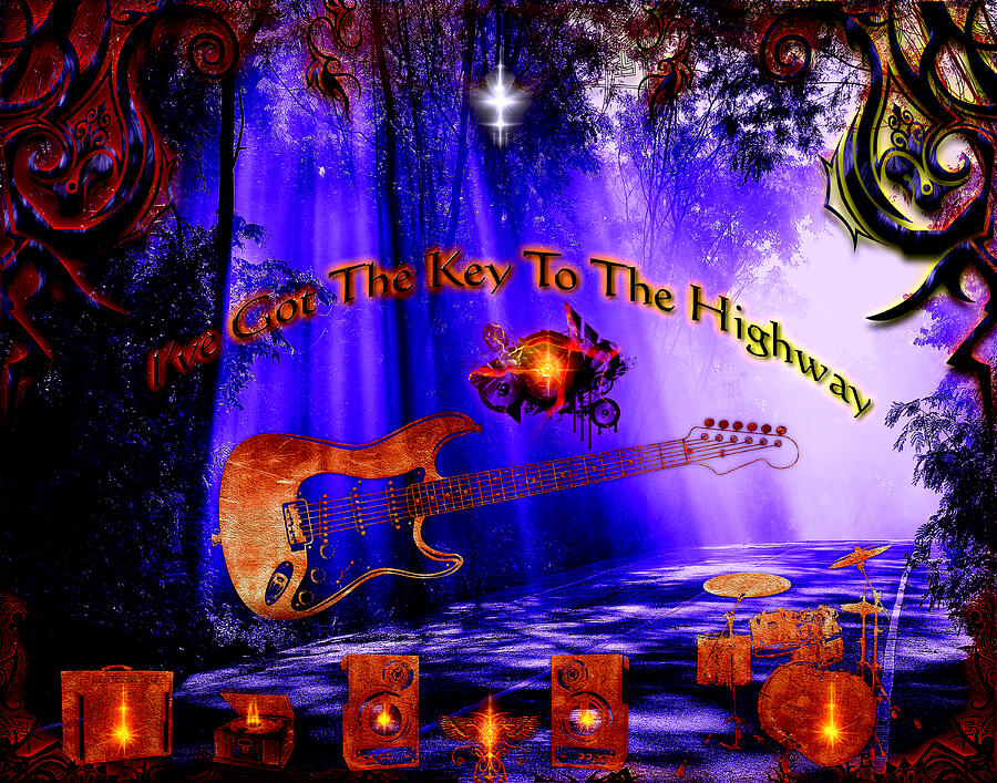 The Key To The Highway Digital Art by Michael Damiani