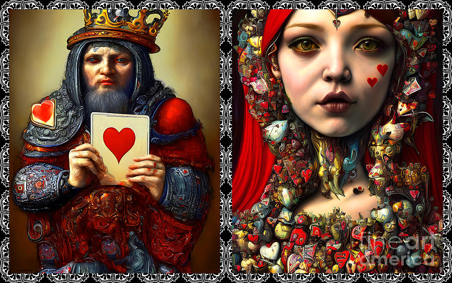 The King And The Queen of Hearts 20230110 Mixed Media by Wingsdomain Art and Photography