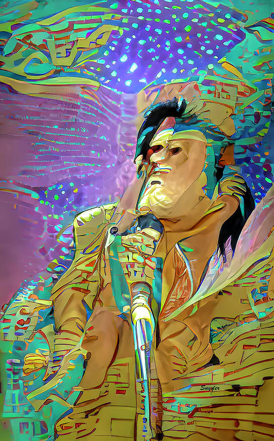 The King Elvis Presley AI Digital Art by Floyd Snyder