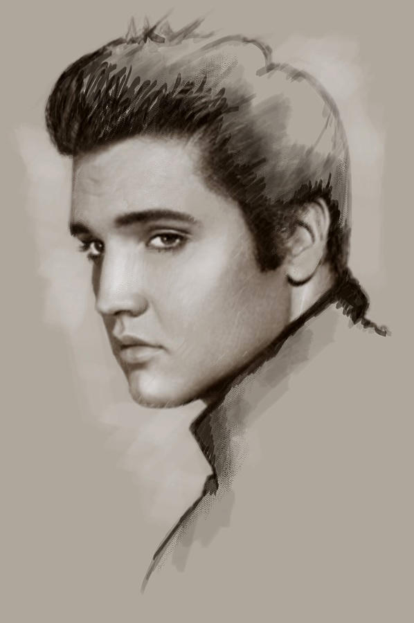The King Mixed Media by James Robinson The King Mixed Media by James Robinson