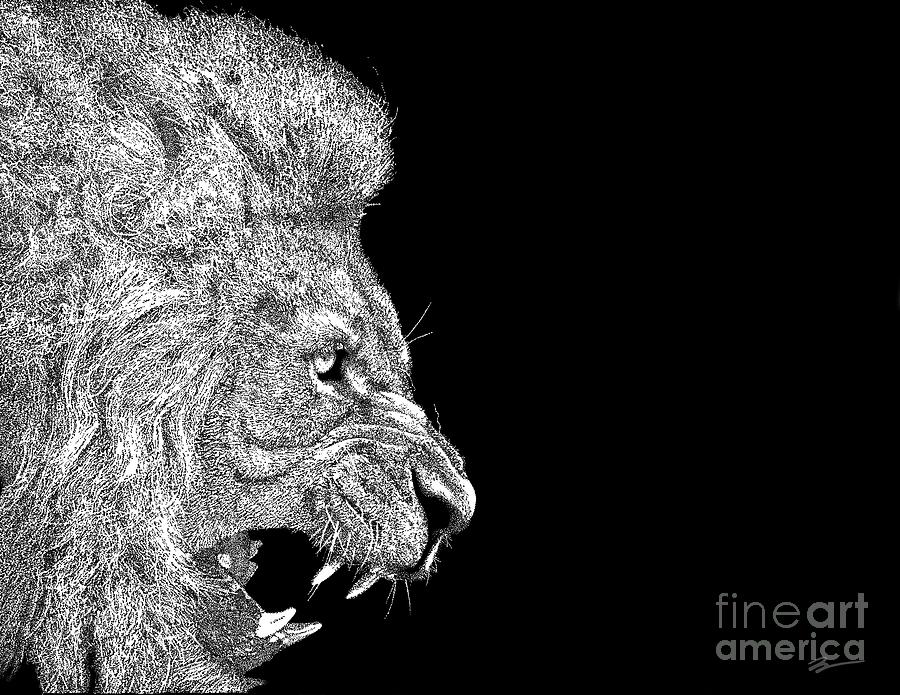 Wildlife Digital Art - The King by Joshua Barrios