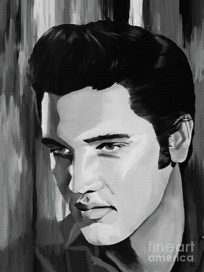 The King of Music Elvis Presley Painting by Gull G