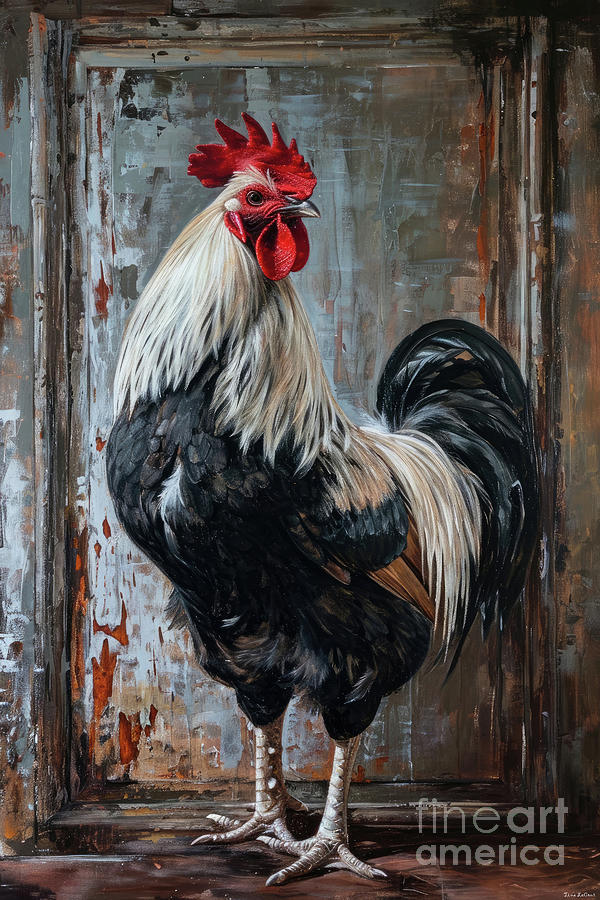 The King Of The Coop Painting by Tina LeCour