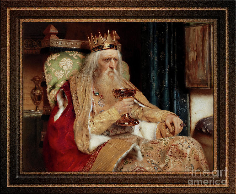The King of Thule by Pierre Jean Van der Ouderaa Remastered Xzendor7 Fine Art Classical Reproduction Painting by Xzendor7