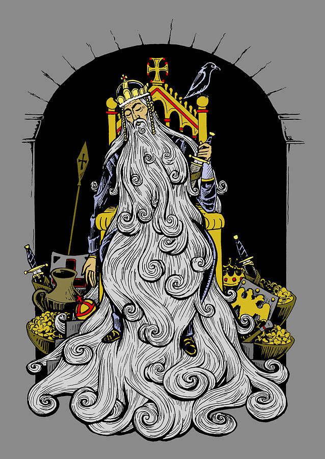 The King Under the Mountain Drawing by Jonathan Pageau The King Under the Mountain Drawing by Jonathan Pageau