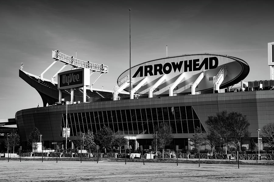 Arrowhead Stadium Kansas City Chiefs Black & White Stadium 