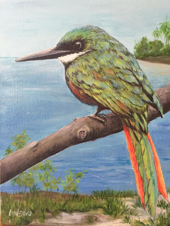 Kingfisher Painting - The Kingfisher by Sue Dinenno