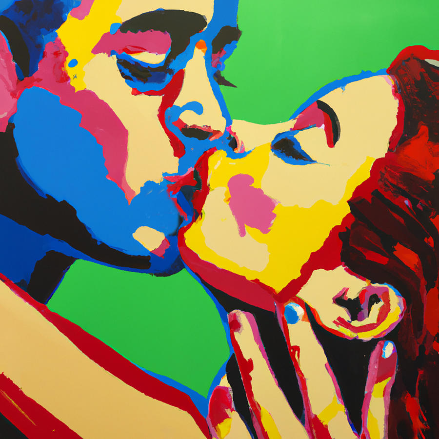 The Kiss 2 Digital Art by Dan Twyman