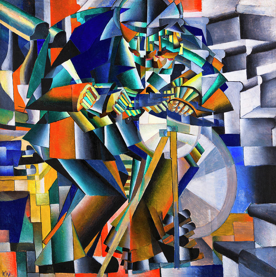 The Knife Grinder Principle of Glittering by Kazimir Malevich 1913 ...